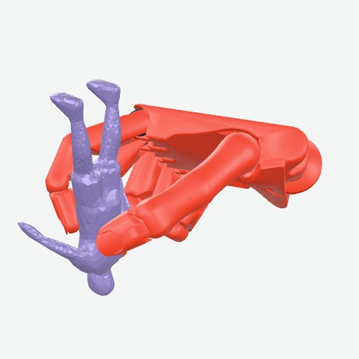 Articulated toy grasp preview