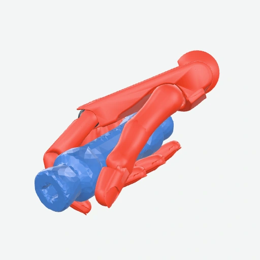 Tubular connector grasp preview
