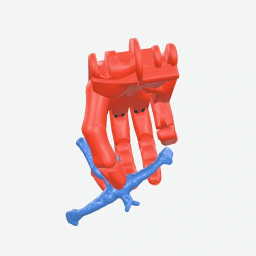 Branched figure grasp preview