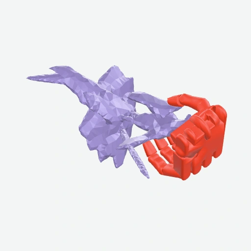 Winged sculpture grasp preview