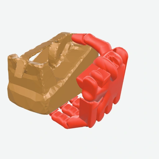 Tape dispenser grasp preview