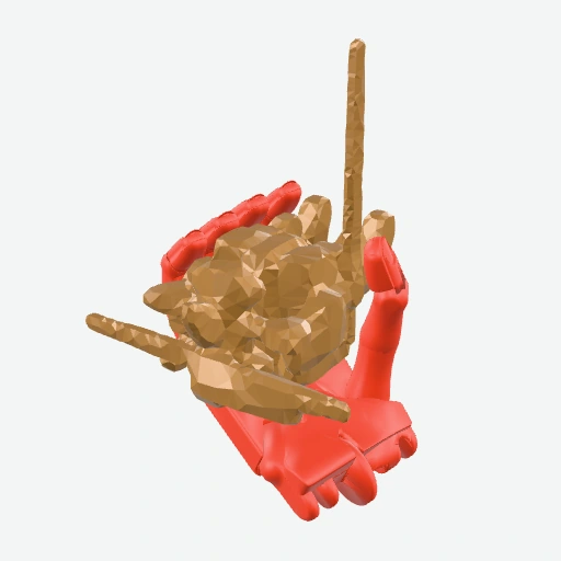 Mechanical structure grasp preview