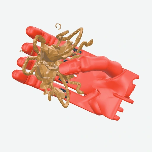 Tentacled sculpture grasp preview