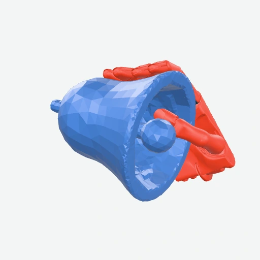 Bell-shaped object grasp preview